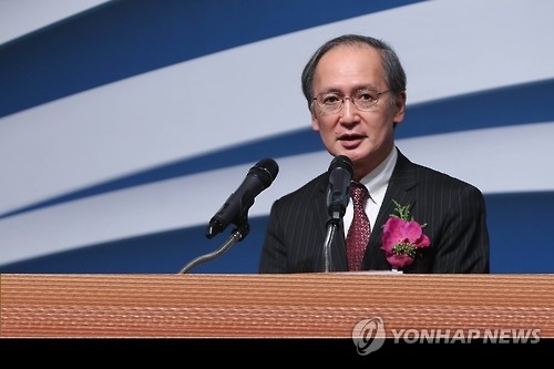 資料圖片:日本駐南韓大使長嶺安政(韓聯社)