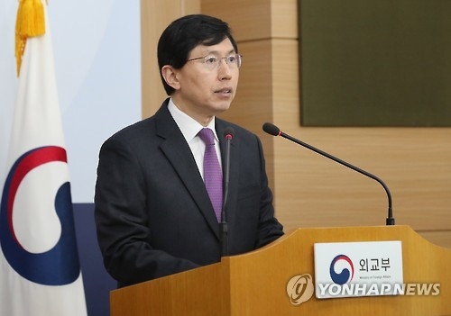 南韓外交部發言人趙俊赫(韓聯社)