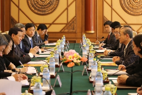 6月20日,在北京,韓中兩國舉行外交部門高級別戰略對話。(韓聯社)