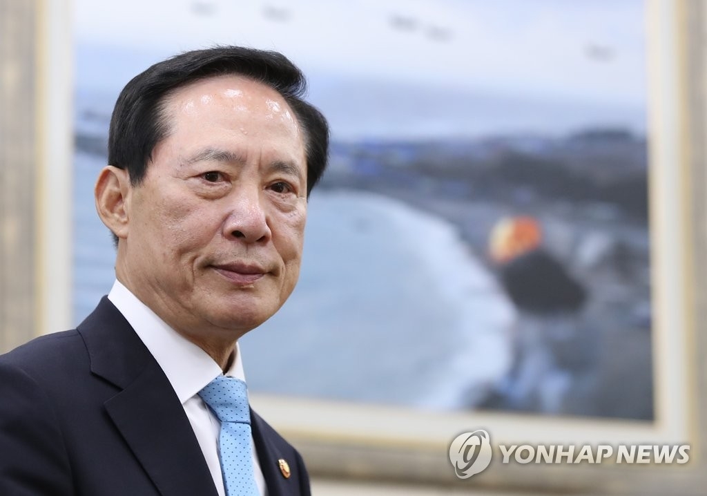 資料圖片:南韓國防部長官宋永武(韓聯社)