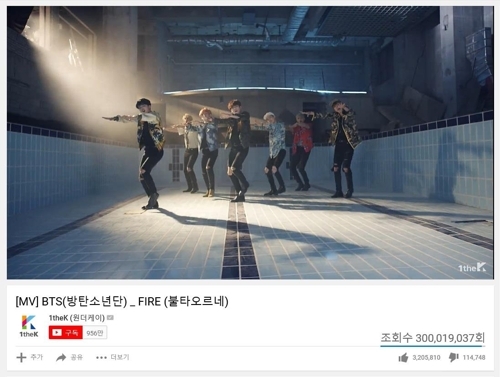 �mFIRE�nMV��YouTube�I�ϡ]���p��/BigHit�T�ִ��ѡ^