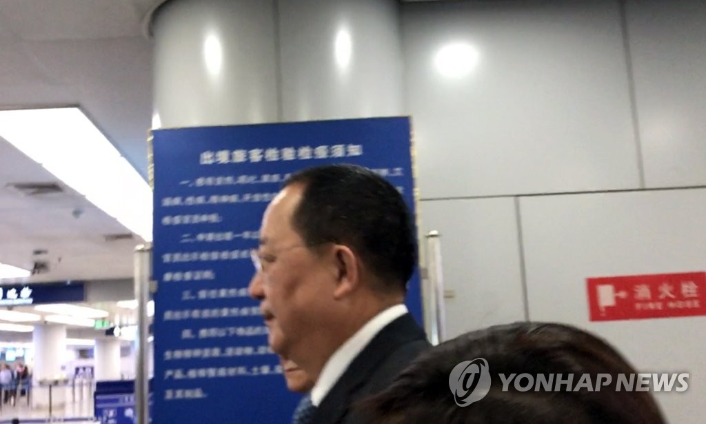 資料圖片:朝鮮外相李勇浩(韓聯社)