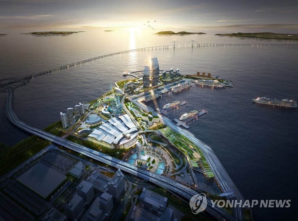 仁川港新國際客運站模擬圖(韓聯社)