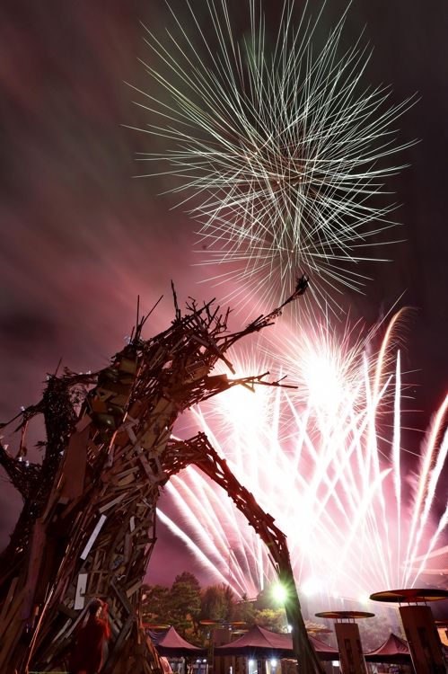 直指節煙火秀(清州市政府供圖)