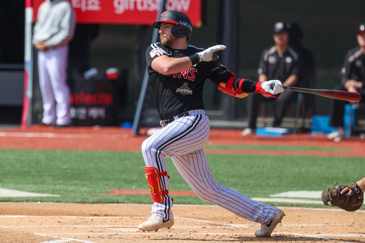 LG 오스틴의 17일 경기 모습. 