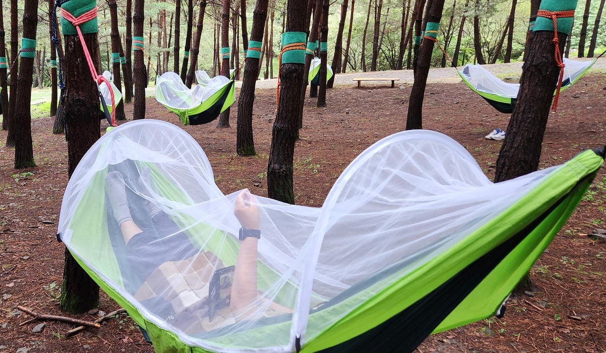 체류형 치유캠프 모습