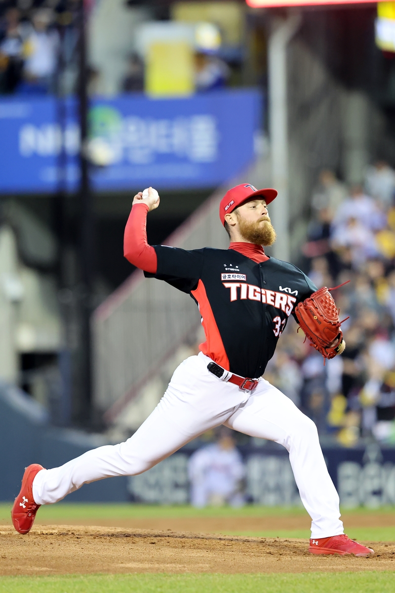 31일 LG 전에 선발 등판한 KIA 올러