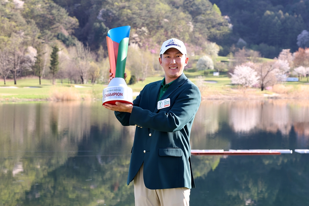 지난해 DB손해보험 프로미 오픈 우승 당시 김백준