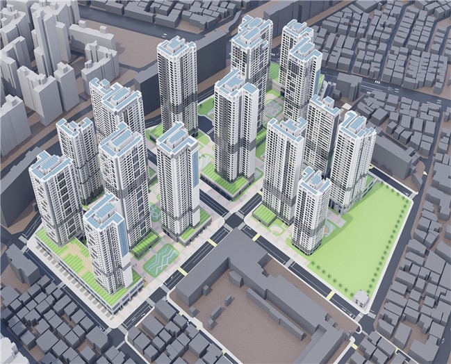 중랑구 면목동 542-7번지 일대 정비계획 조감도