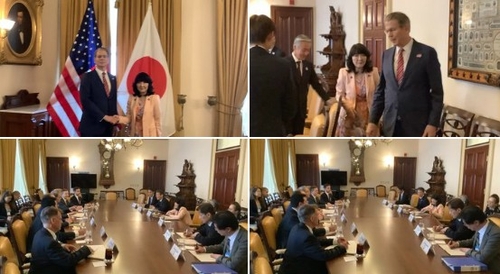 미일 재무, 워싱턴서 회담�K환율 관련 의사교환 등 협력 모색