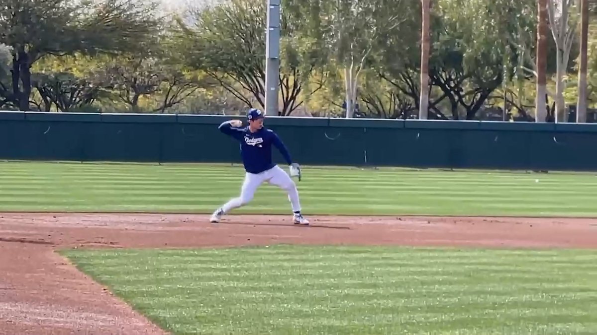 미국프로야구 메이저리그 첫 시즌 준비하는 김혜성 훈련 모습 