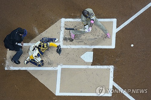 Padres Brewers Baseball