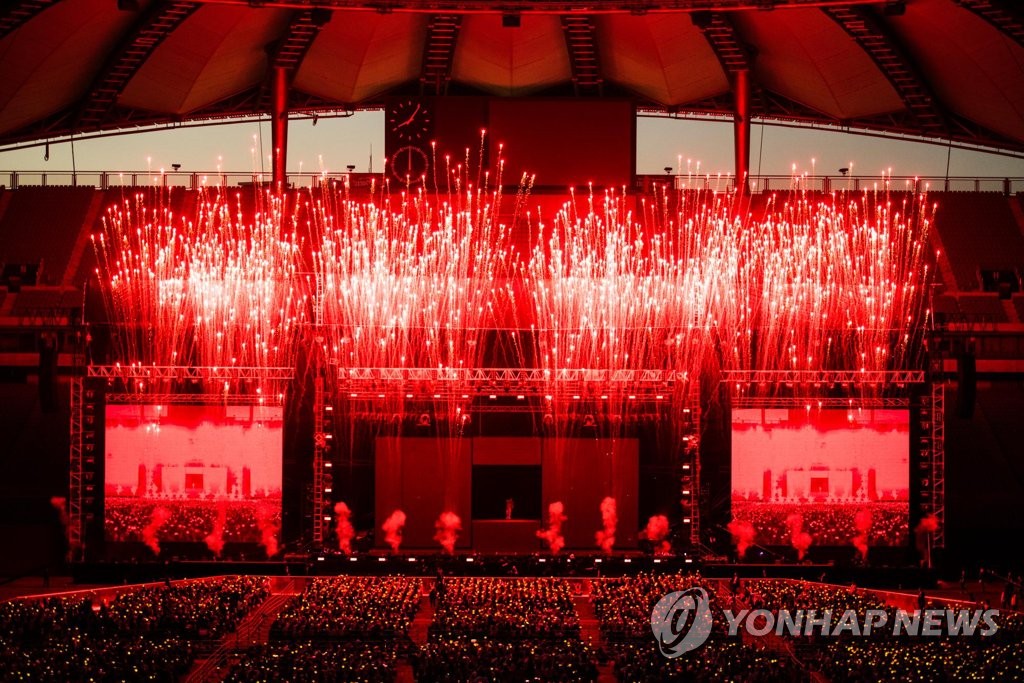 演唱會現場照(韓聯社/YG娛樂提供)