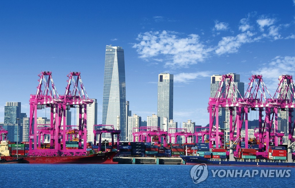 資料圖片:松島國際城仁川新港全景(韓聯社)