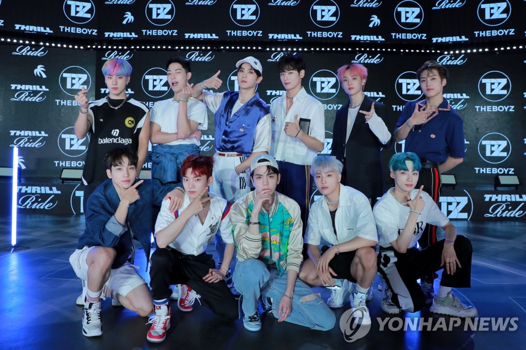 資料圖片:男團THE BOYZ 韓聯社/Cre.Ker娛樂供圖(圖片嚴禁轉載複製)