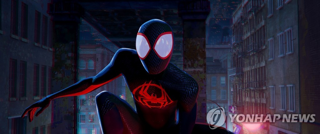 資料圖片:《蜘蛛俠:縱橫宇宙》劇照 韓聯社/新力影視動畫南韓供圖(圖片嚴禁轉載複製)