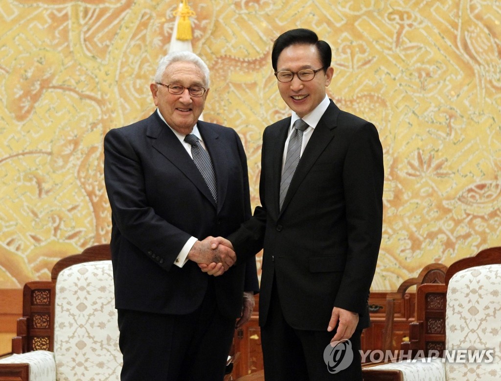 李明博總統接見基辛格