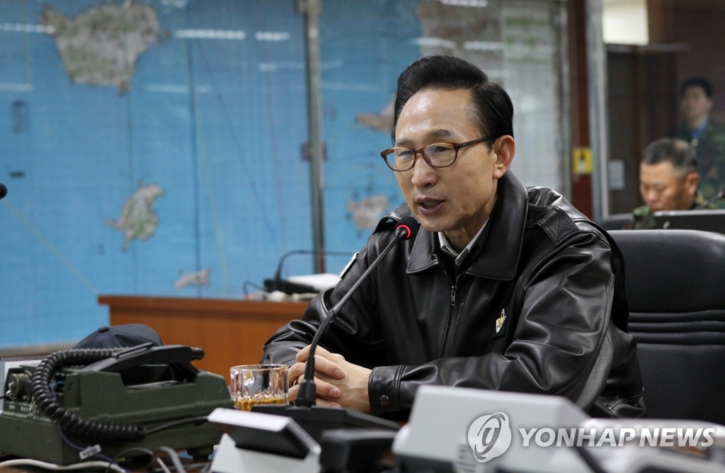 이 대통령, 백령도 방문