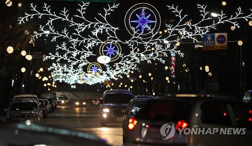 江陵市冬奧燈火璀璨