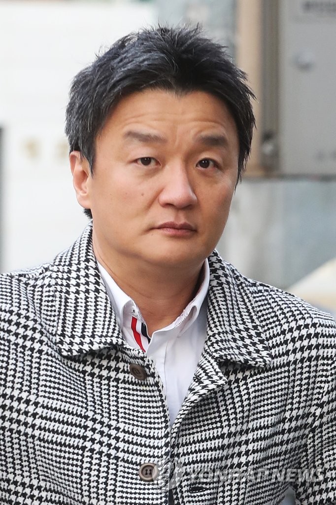 資料圖片:三星電氣前任常務顧問、三星家族長女李富真丈夫任佑宰(韓聯社)