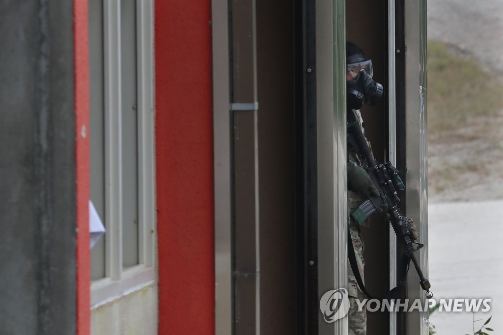 ��ƹϤ��G2017�~9��19��i�檺��Warrior Strike���V�m�{���ӡC�]���p���^