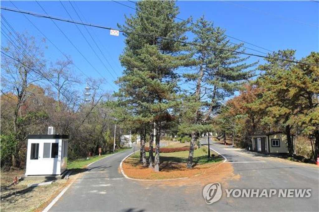 板門店共同警備區新設哨所韓方一側(韓聯社/國防部供圖)